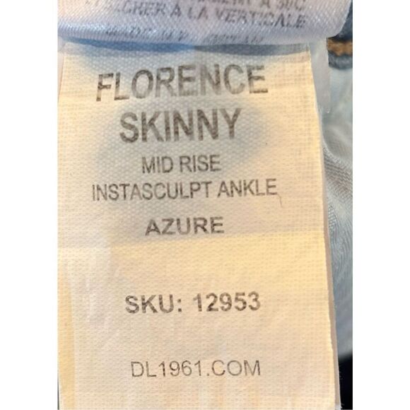 DL1961 Florence Skinny Jean in Azure NWT Size 24W - Picture 11 of 12